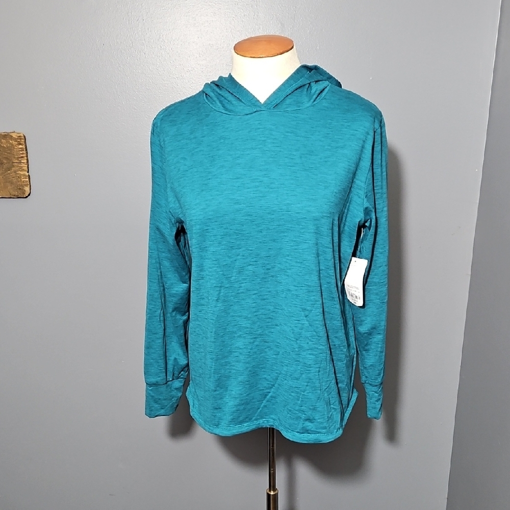 Xersion, Teal Melange, Super Soft, Quick Dri, Ladies, 2XL, Longsleeve, Hoodie